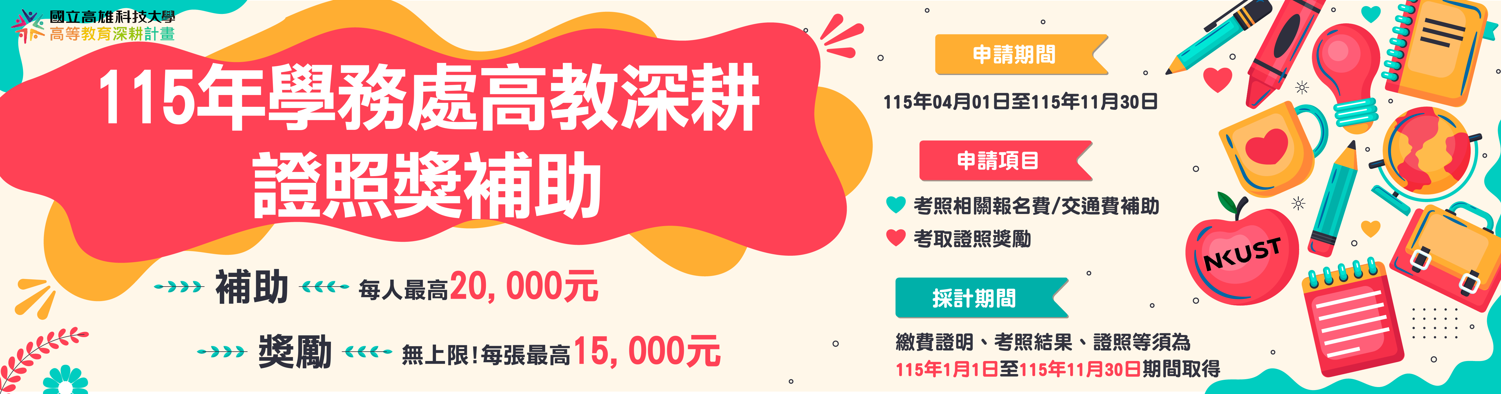 115證照獎補助